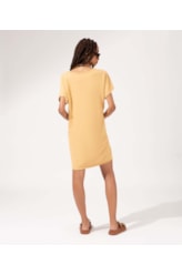 Vestido Manga Curta Sole Mare Areia