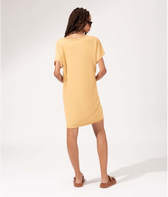 Vestido Manga Curta Sole Mare Areia