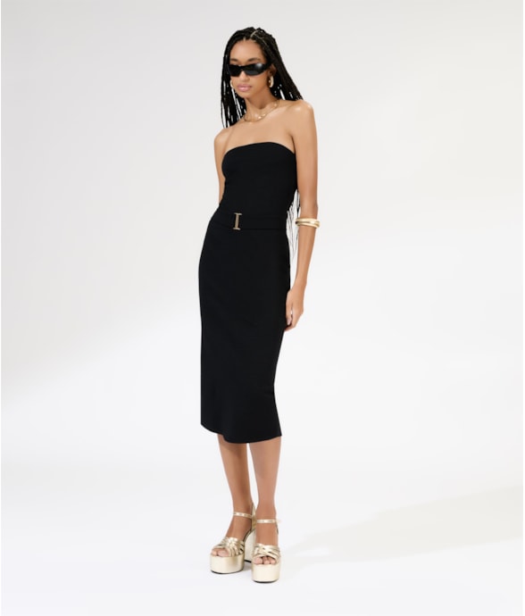 Vestido Midi Bobby Tomara Que Caia Preto