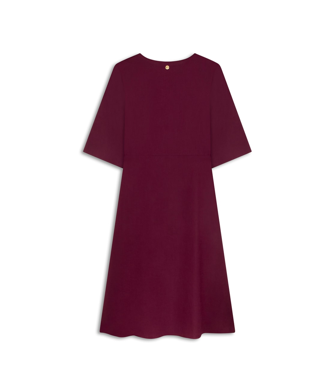 Vestido Midi Buttons Cambraia Light Vinho