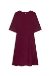 Vestido Midi Buttons Cambraia Light Vinho