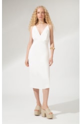 Vestido Midi Cambraia Light Off White