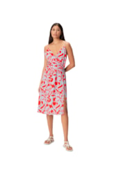 Vestido Midi Fenda Corcovado Azul Claro
