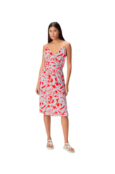 Vestido Midi Fenda Corcovado Azul Claro