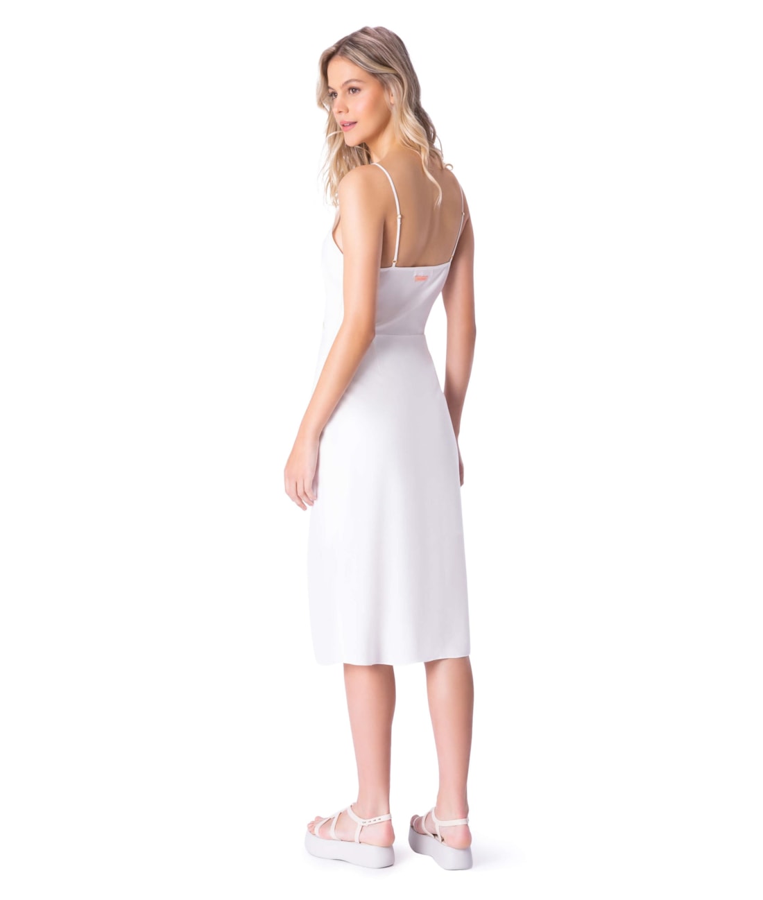 Vestido Midi No Celebrate Off White