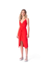 Vestido Midi No Celebrate Vermelho