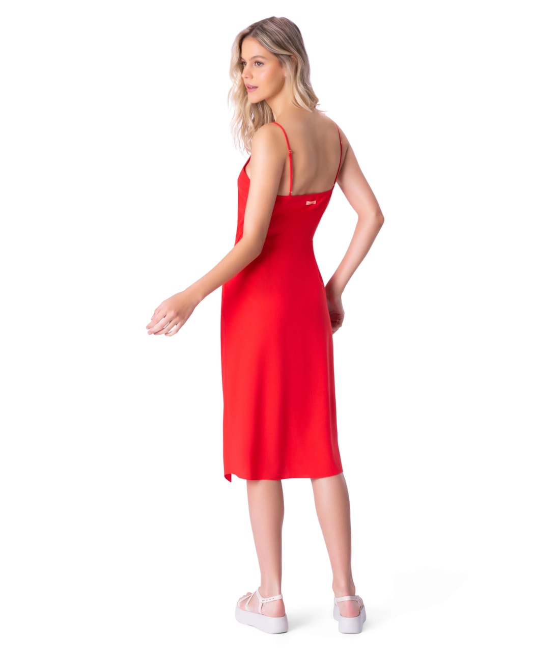 Vestido Midi No Celebrate Vermelho