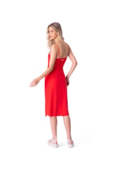 Vestido Midi No Celebrate Vermelho