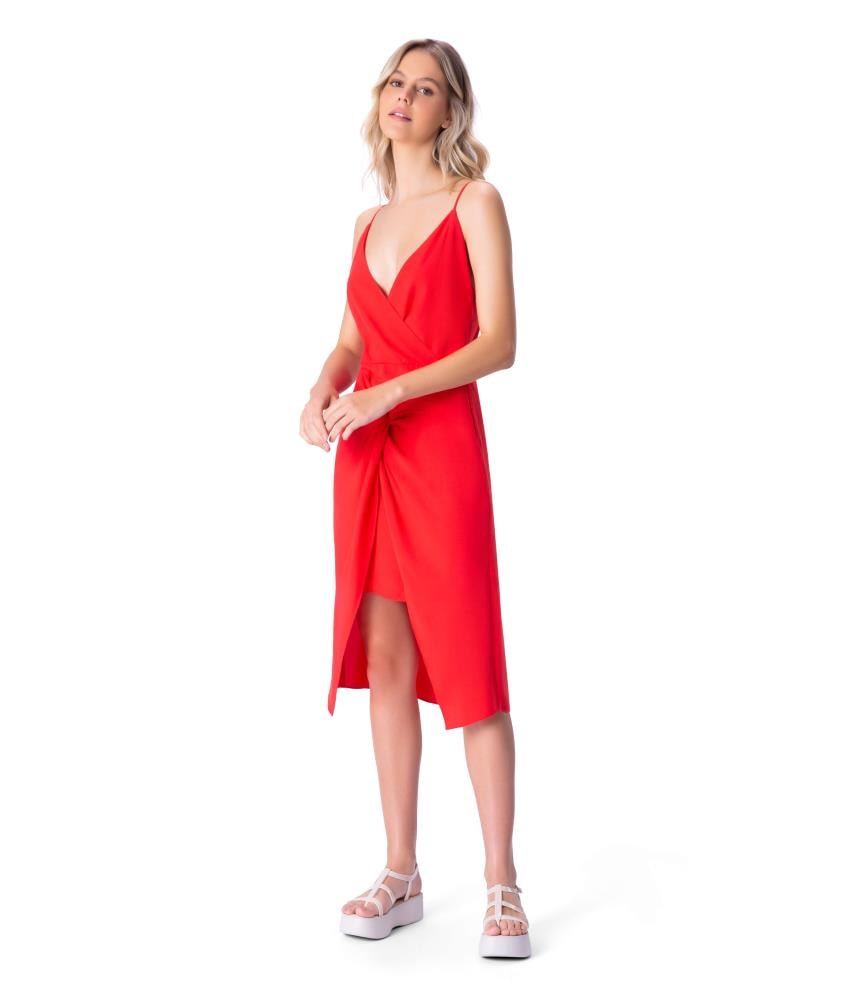 Vestido Midi No Celebrate Vermelho