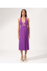 Vestido Midi Pop Violeta