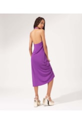 Vestido Midi Pop Violeta