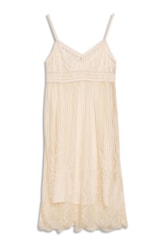 Vestido Midi Renda Off White