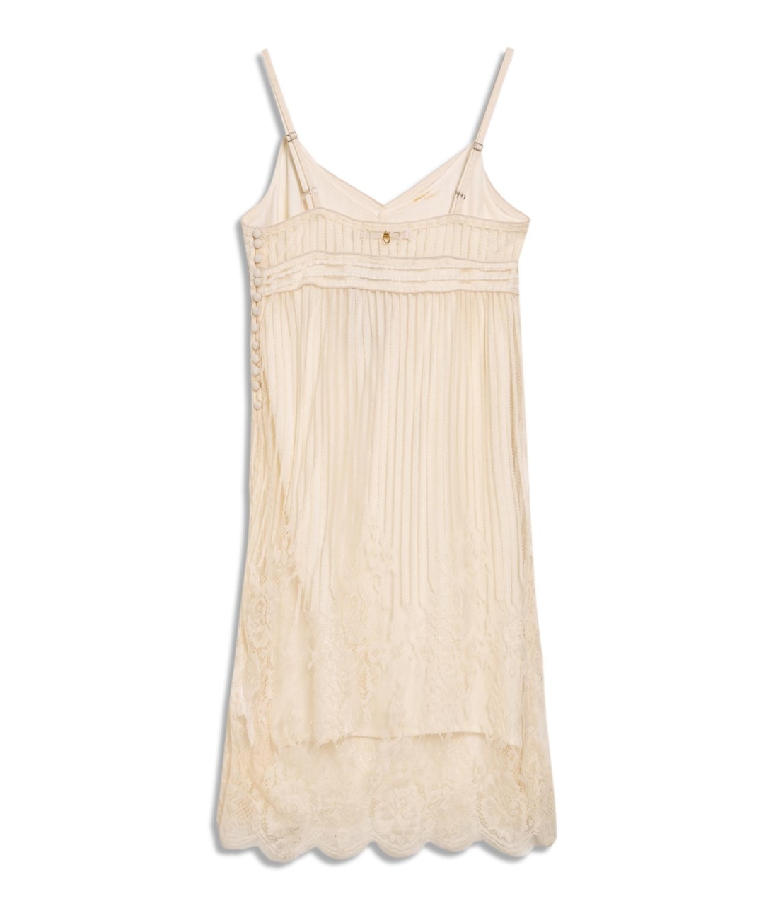 Vestido Midi Renda Off White