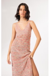 Vestido Midi Tricot Burano Melancia