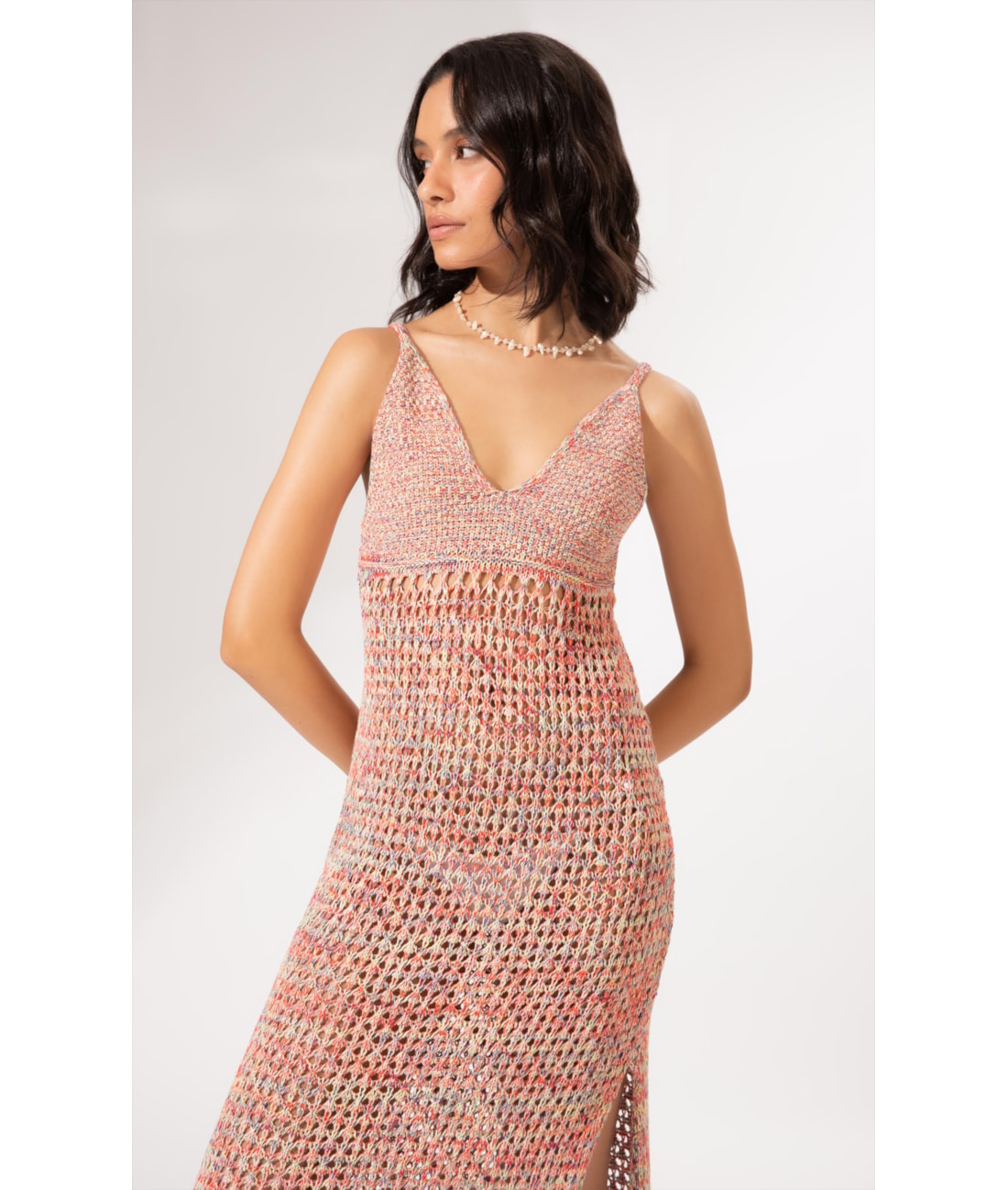 Vestido Midi Tricot Burano Melancia