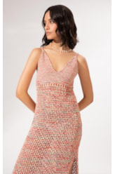Vestido Midi Tricot Burano Melancia