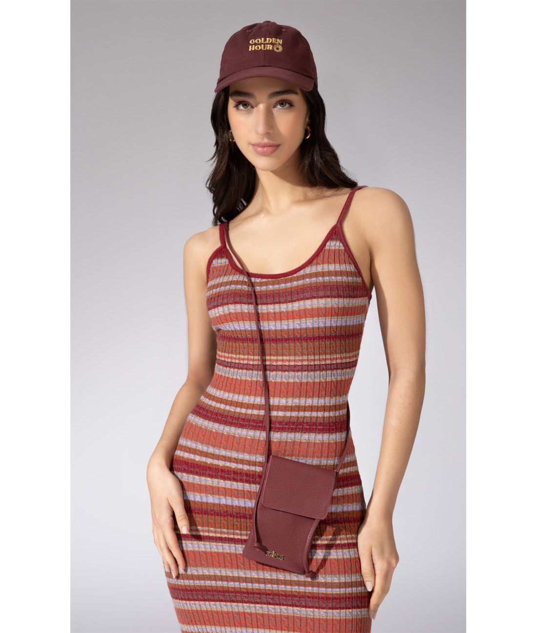 Vestido Midi Tricot Color Telha