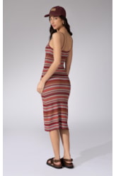 Vestido Midi Tricot Color Telha