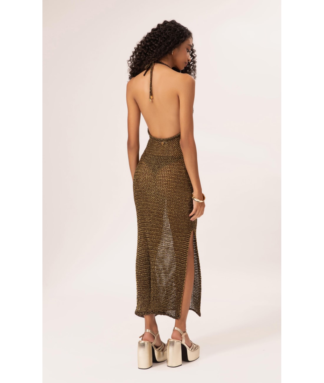 Vestido Midi Tricot Deluxe Cafe