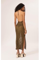 Vestido Midi Tricot Deluxe Cafe