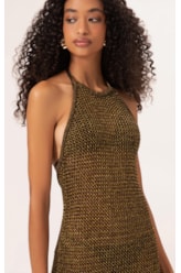 Vestido Midi Tricot Deluxe Cafe