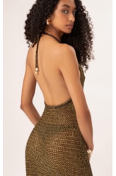 Vestido Midi Tricot Deluxe Cafe