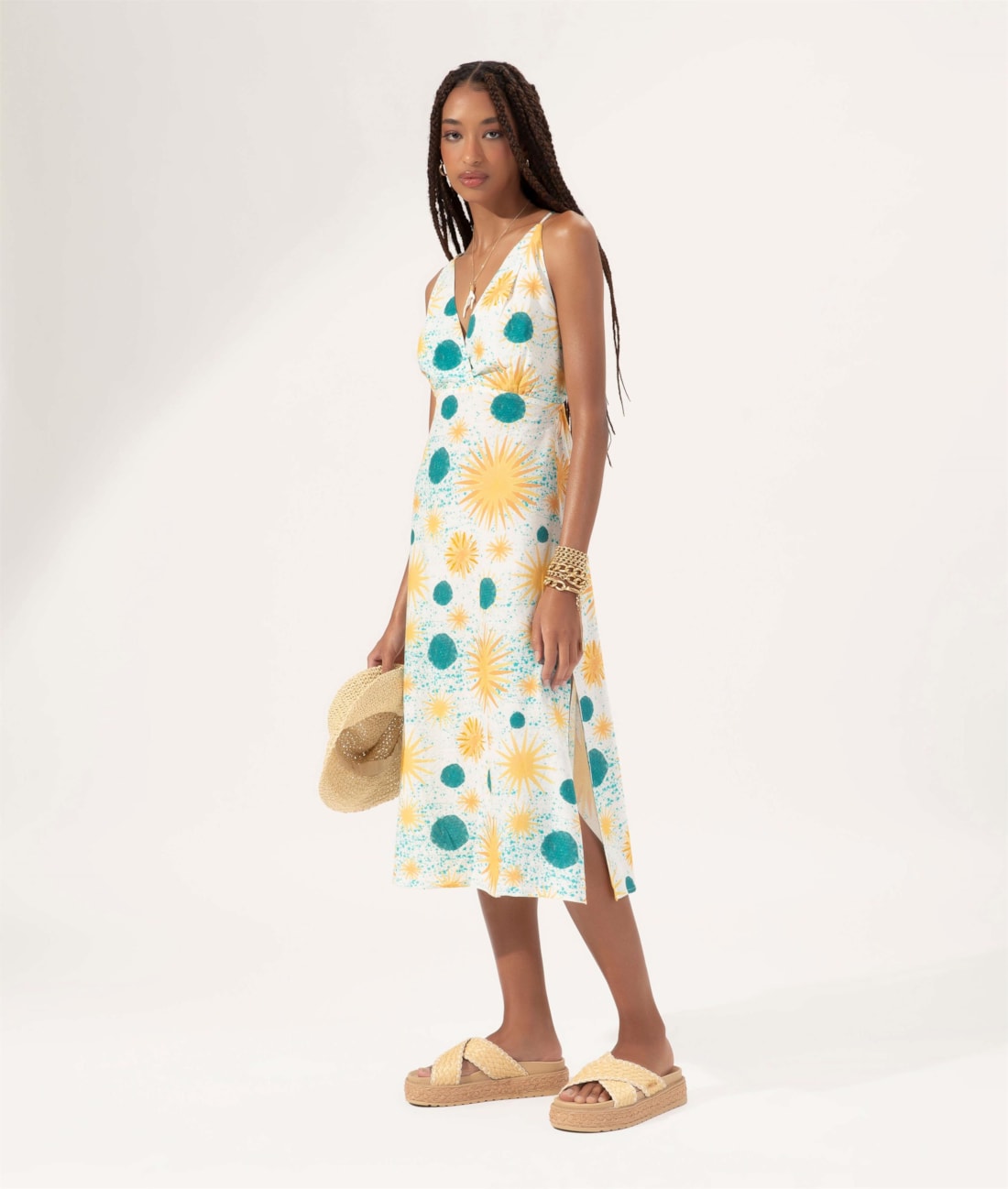 Vestido Midi Verano Natural