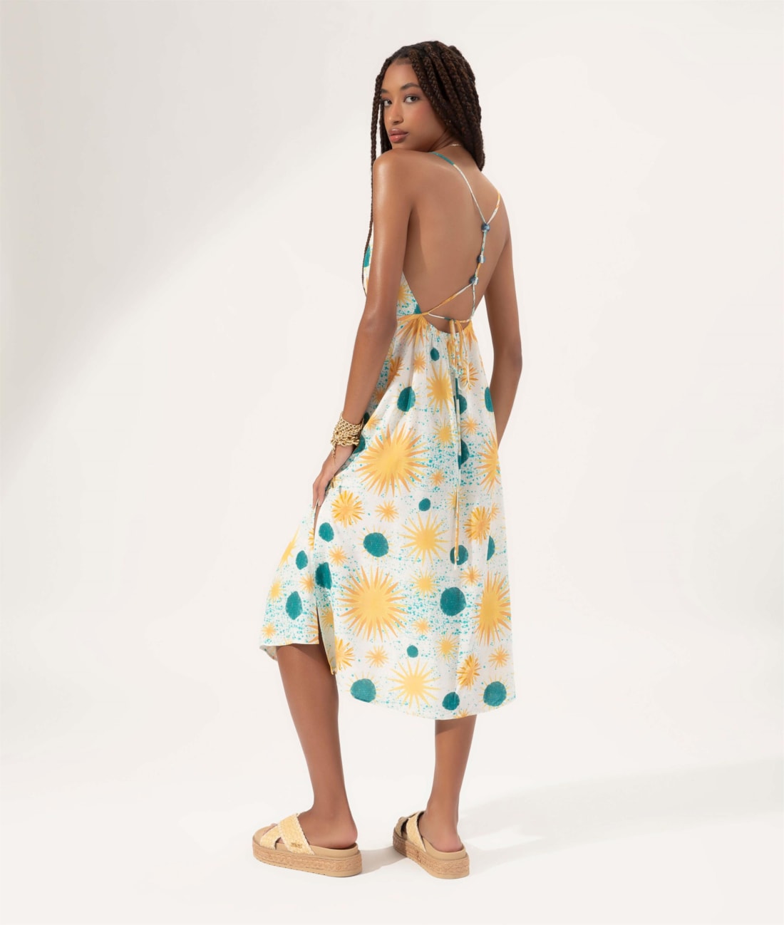 Vestido Midi Verano Natural