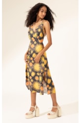Vestido Midi Verano Preto