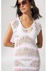 Vestido Mix Curto Branco