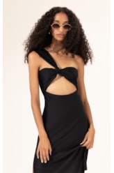 Vestido Ombro Só Preto