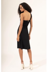 Vestido Ombro Só Preto