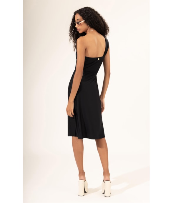 Vestido Ombro Só Preto