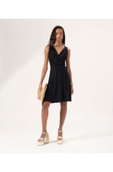 Vestido Pop Amarracoes Preto