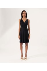 Vestido Pop Amarracoes Preto