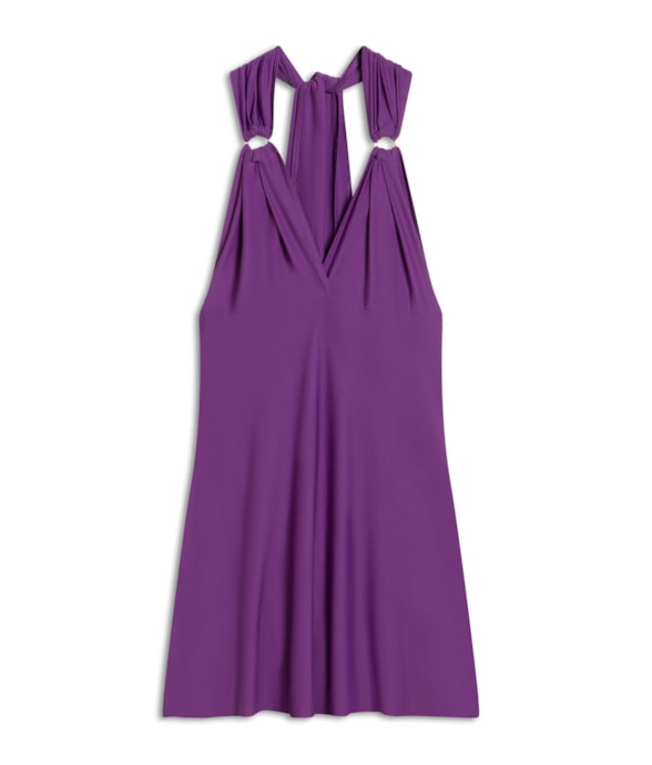 Vestido Pop Amarracoes Violeta