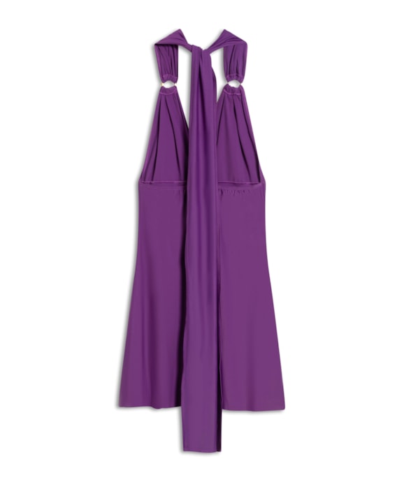 Vestido Pop Amarracoes Violeta