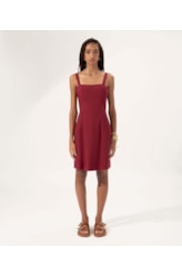 Vestido Regata Cambraia Lb Dark Wine