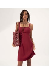 Vestido Regata Cambraia Lb Dark Wine