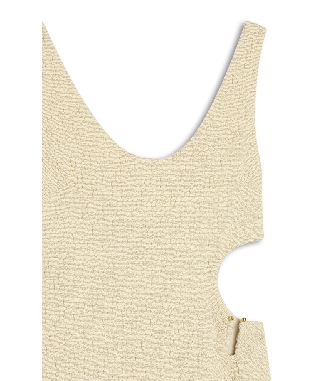 Vestido Regata Crepe Shine Fenda Natural