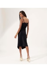 Vestido Regata Franzido Preto