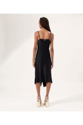 Vestido Regata Franzido Preto