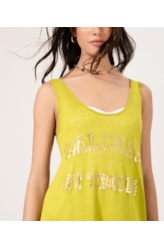 Vestido Regata Linho Mistic Pistache