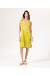 Vestido Regata Linho Mistic Pistache