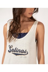 Vestido Regata Viscolinho Salinas College Off White