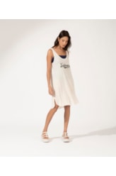 Vestido Regata Viscolinho Salinas College Off White