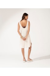 Vestido Regata Viscolinho Salinas College Off White