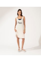 Vestido Regata Viscolinho Salinas College Off White