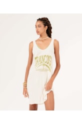 Vestido Regata Viscolinho Trancoso Off White