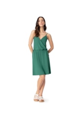 Vestido Resort Alça Jersey Verde Escuro